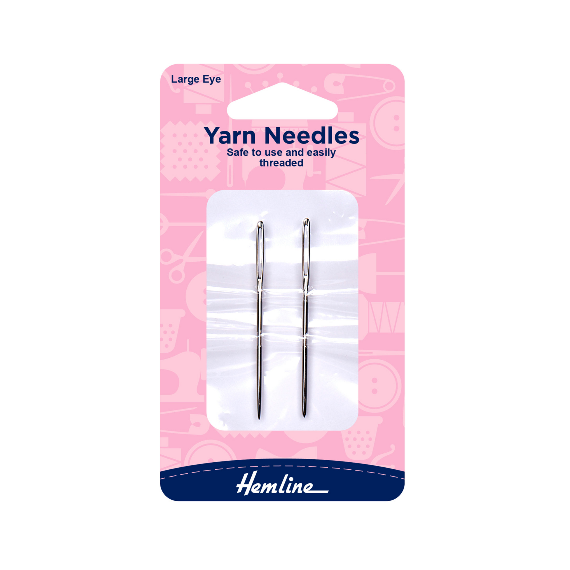 Hemline Yarn Hand Needles 2 Pack