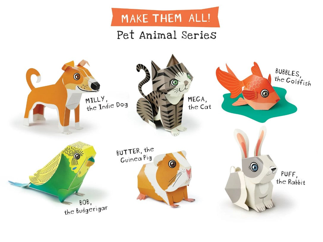 DIY Mini Friends: Pet Animals Series : Set of 6