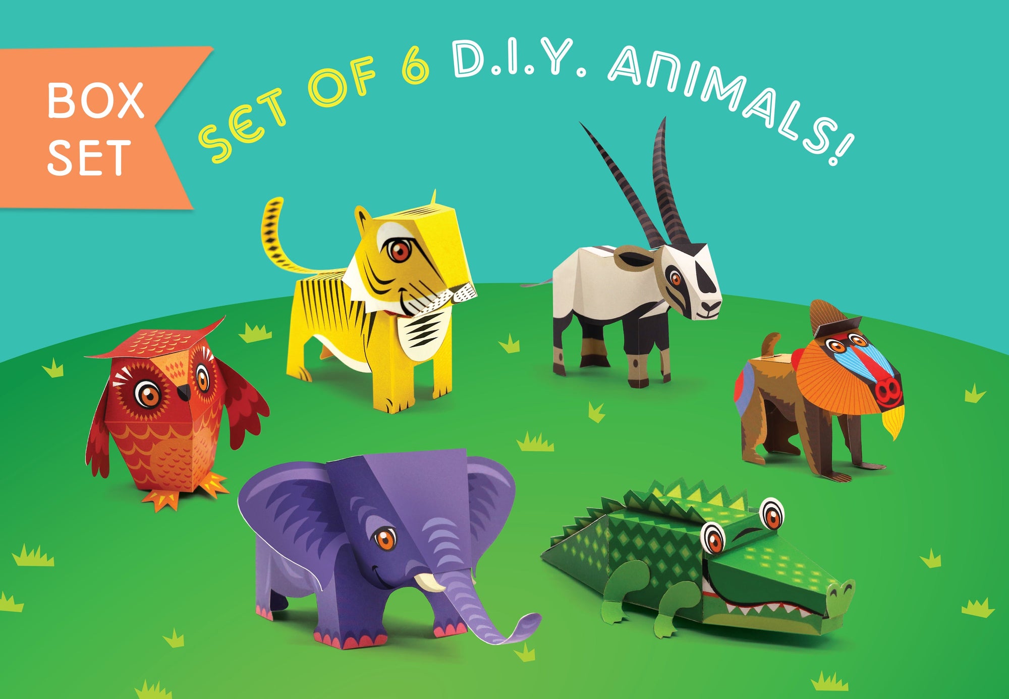 DIY Mini Friends: Box Set of 6 Endangered Animals : Set 1
