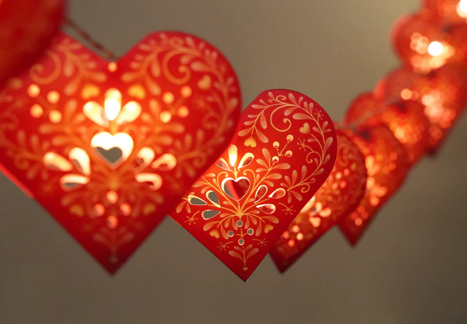 Set of 10 Sweet Hearts Fairy Lights
