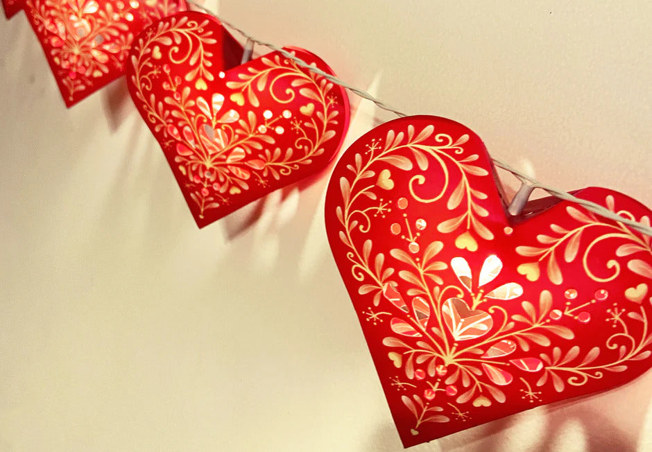 Set of 10 Sweet Hearts Fairy Lights