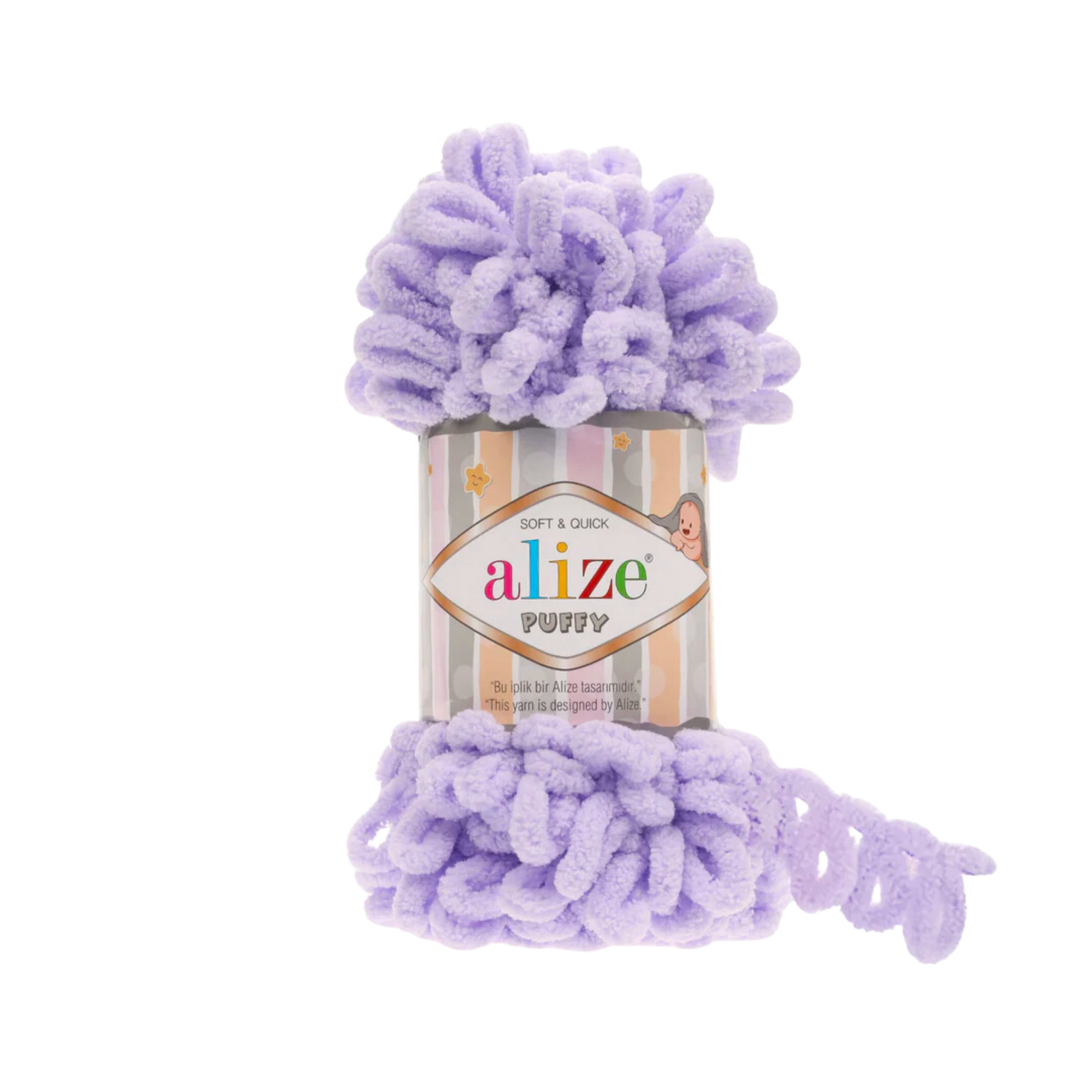Alize Puffy Micro Poly Yarn 100g, Lilac - 146