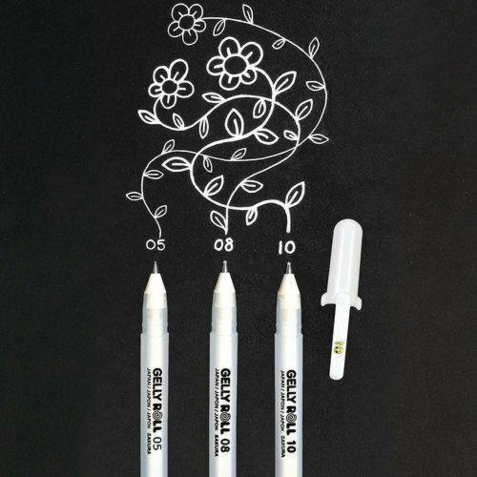 Sakura Gelly Roll Pen - Set of 3 (White)