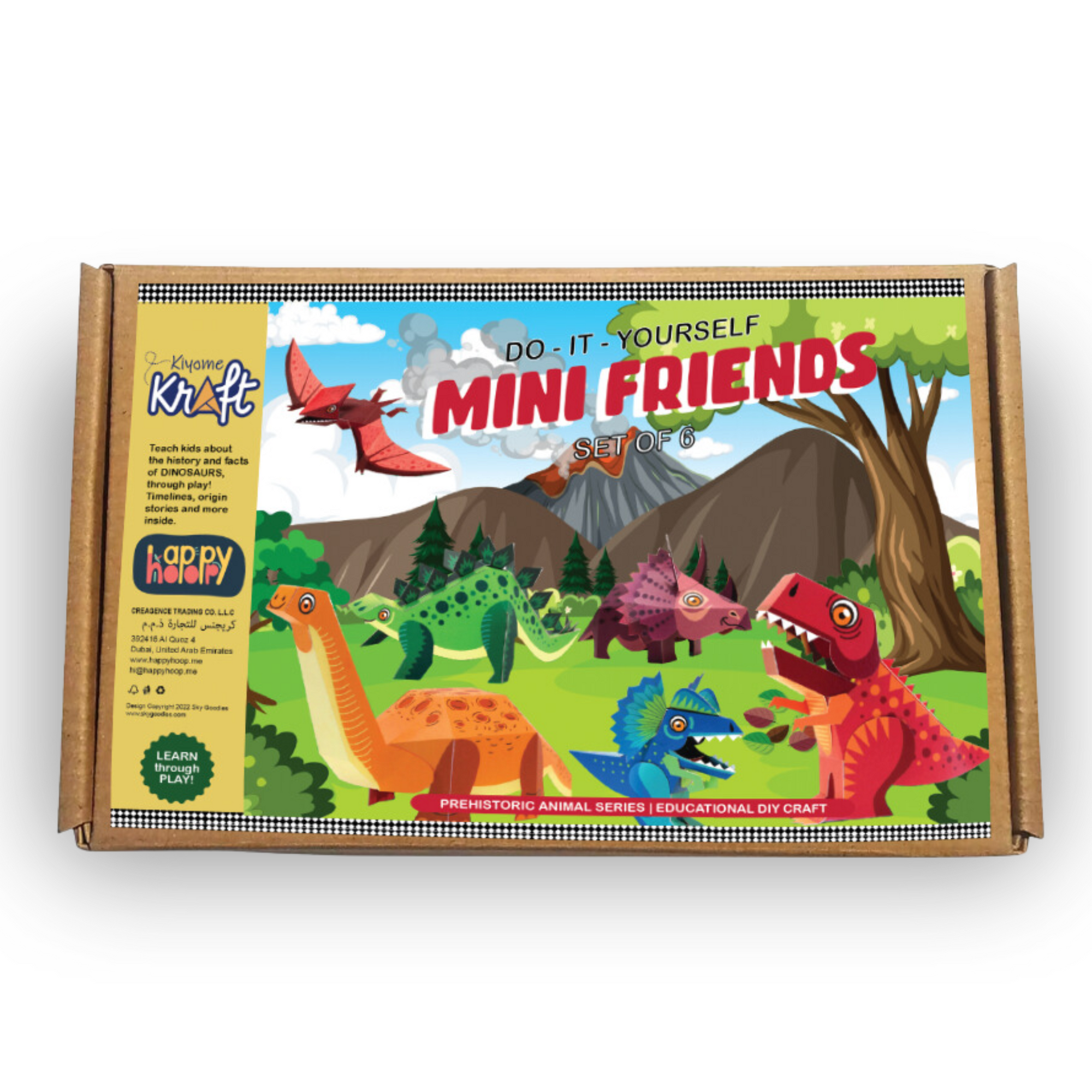 DIY Mini Friends: Pre Historic Animals Series : Set of 6