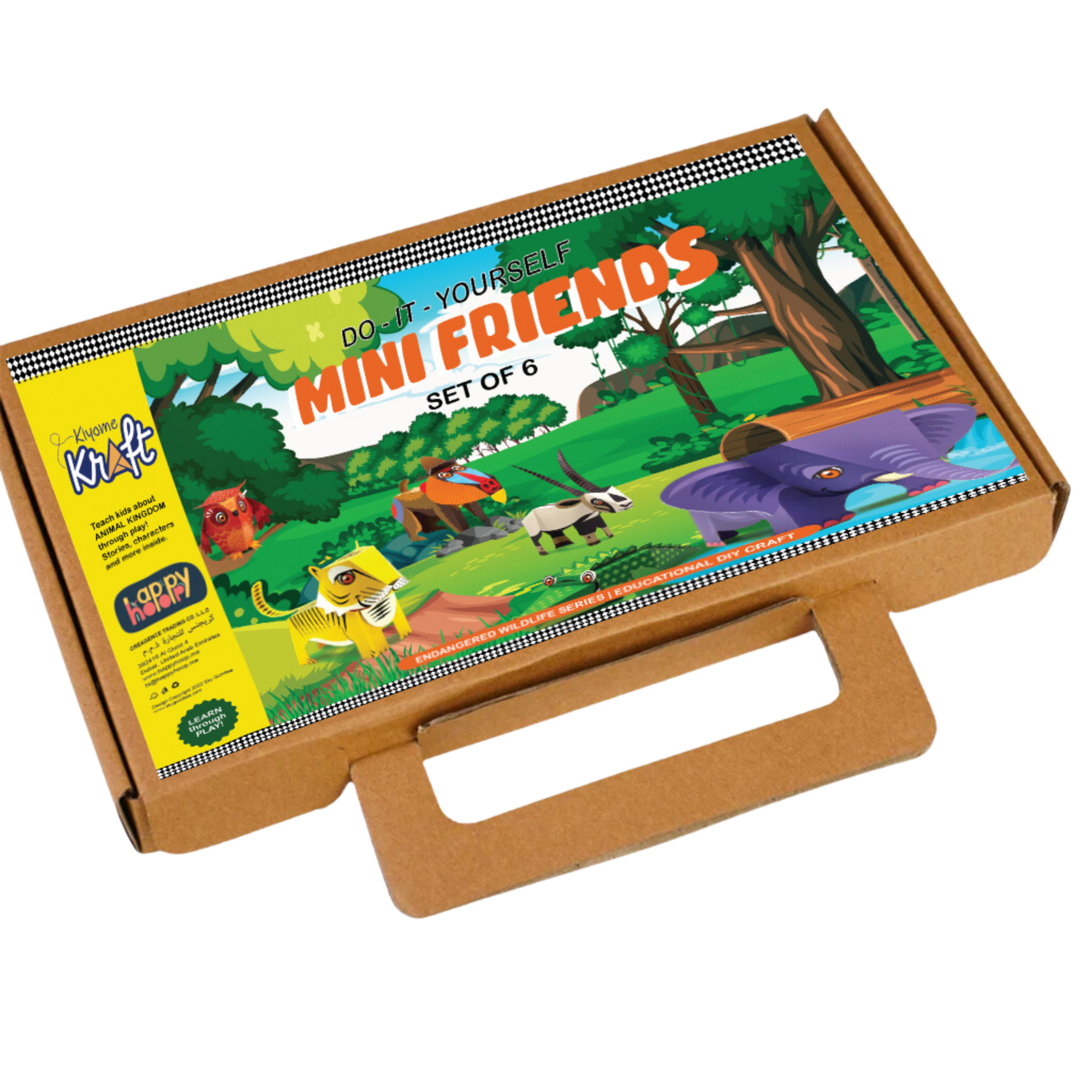 DIY Mini Friends: Box Set of 6 Endangered Animals : Set 1