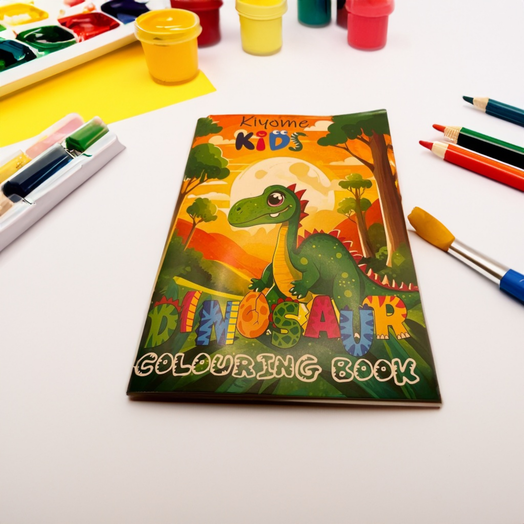 Kiyome Kids Dino Colouring Book