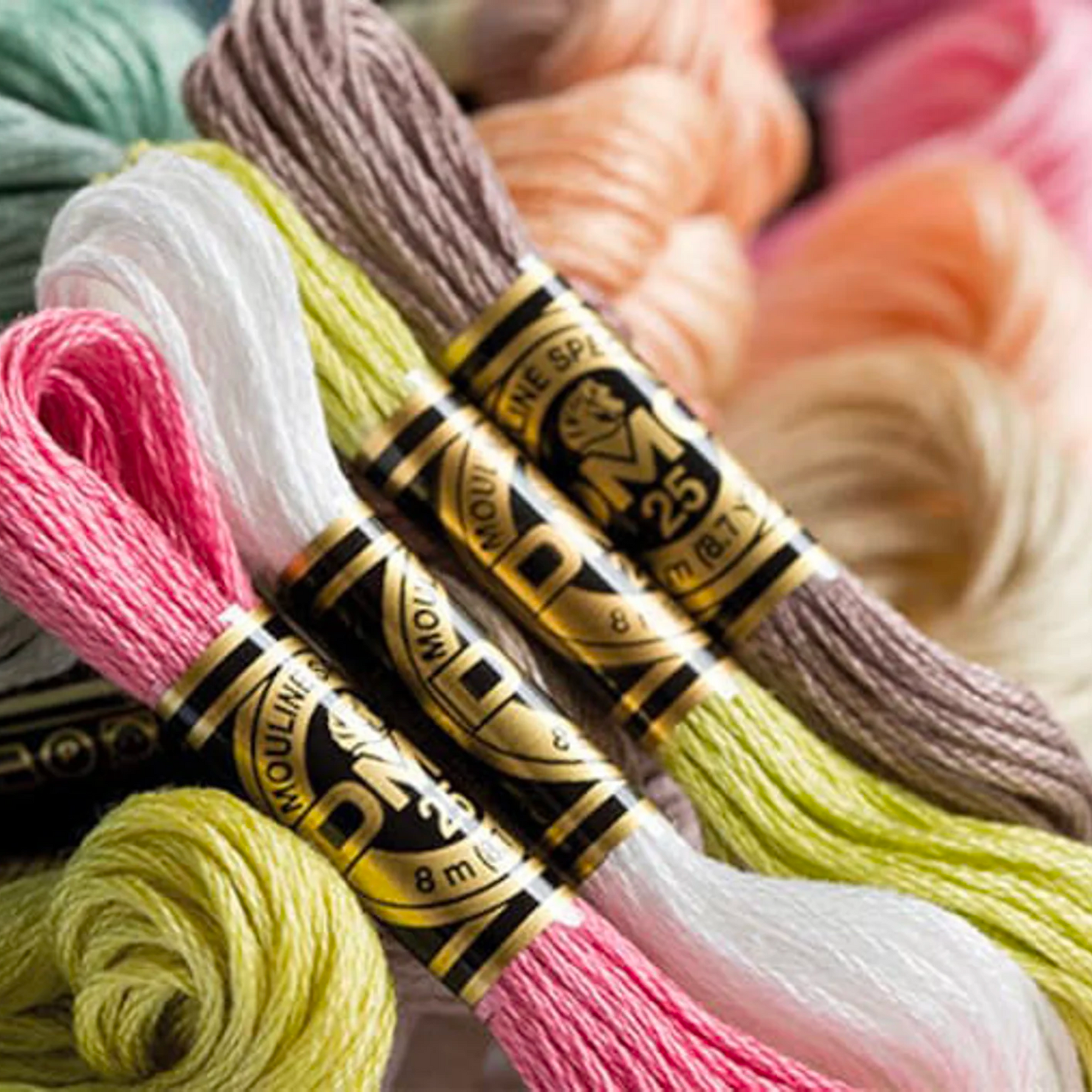 DMC Yellow Mouline Special 25 Cotton Thread 8m (728)