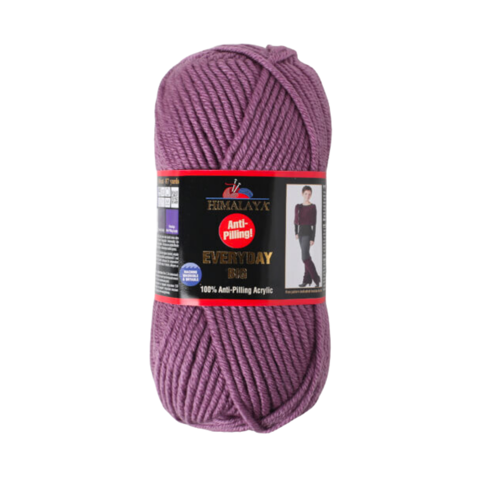 Himalaya Everyday 100% Anti-Pilling Acrylic Yarn, Fuchsia - 70813