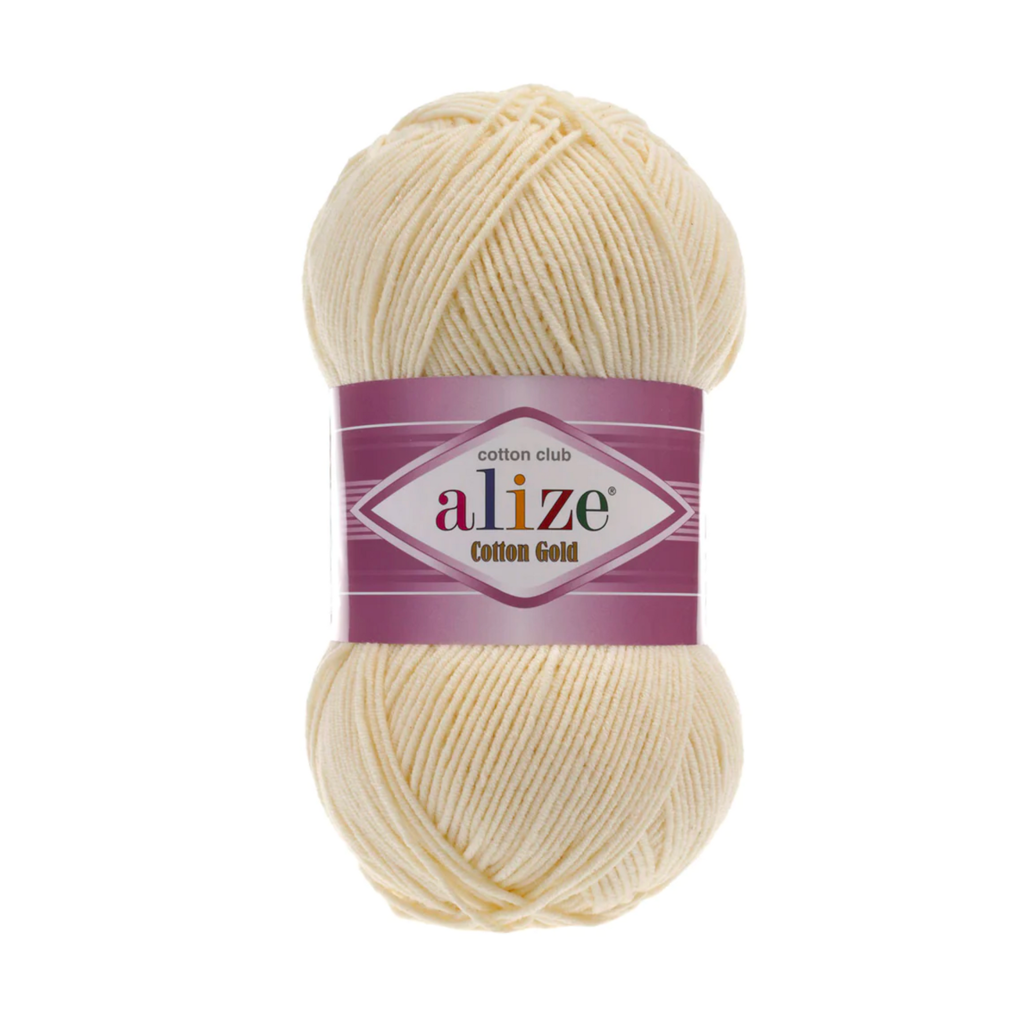 Alize Cotton Gold Knitting Yarn, Mustard Yellow - 02