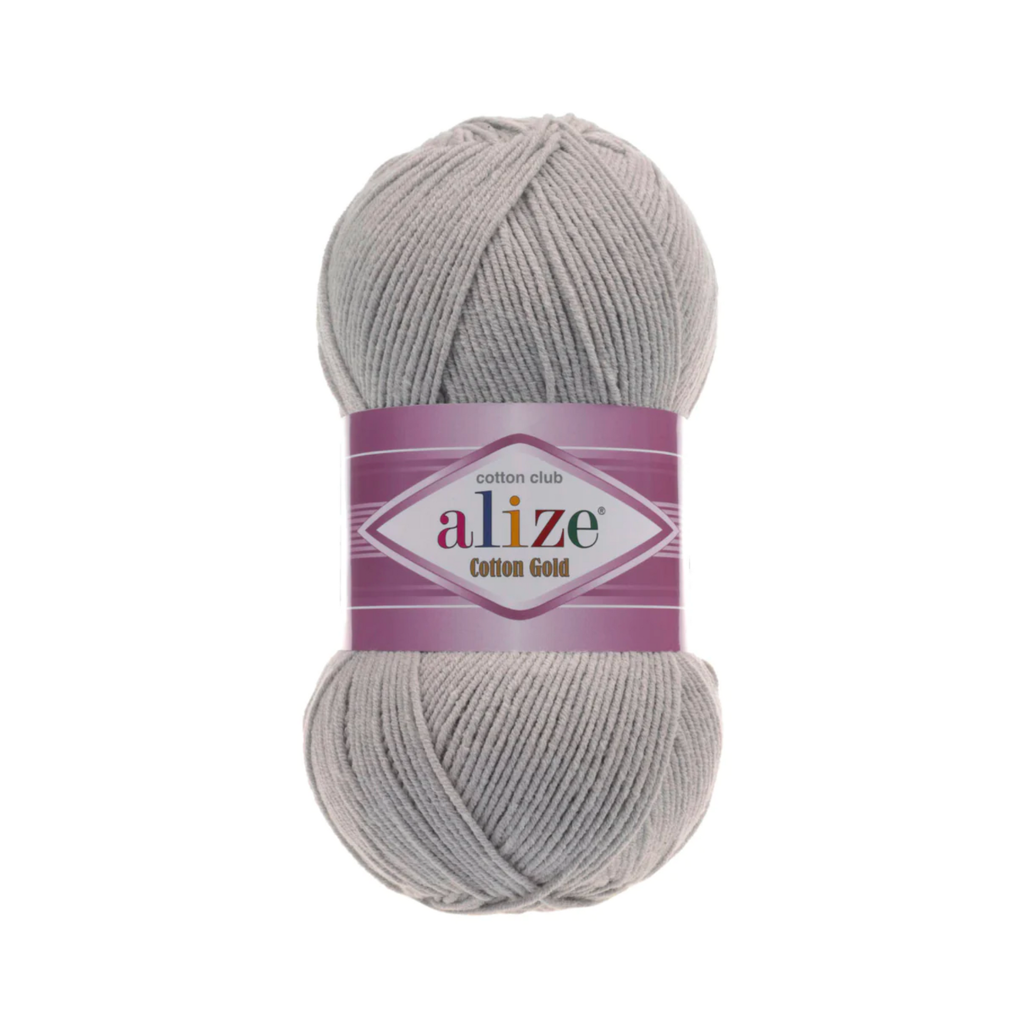 Alize Cotton Gold Knitting Yarn, Grey Melange - 21