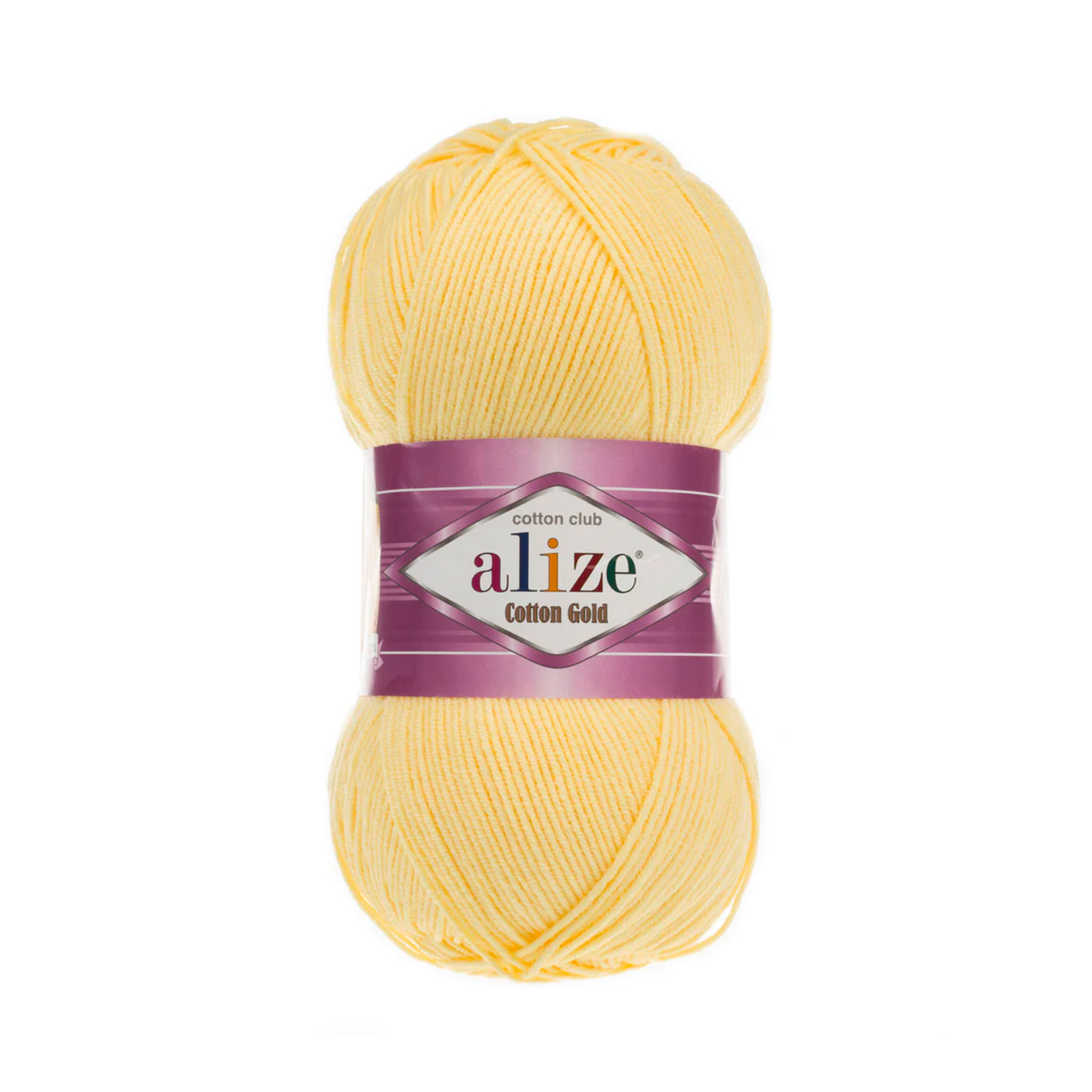 Alize Cotton Gold Knitting Yarn, Yellow - 110