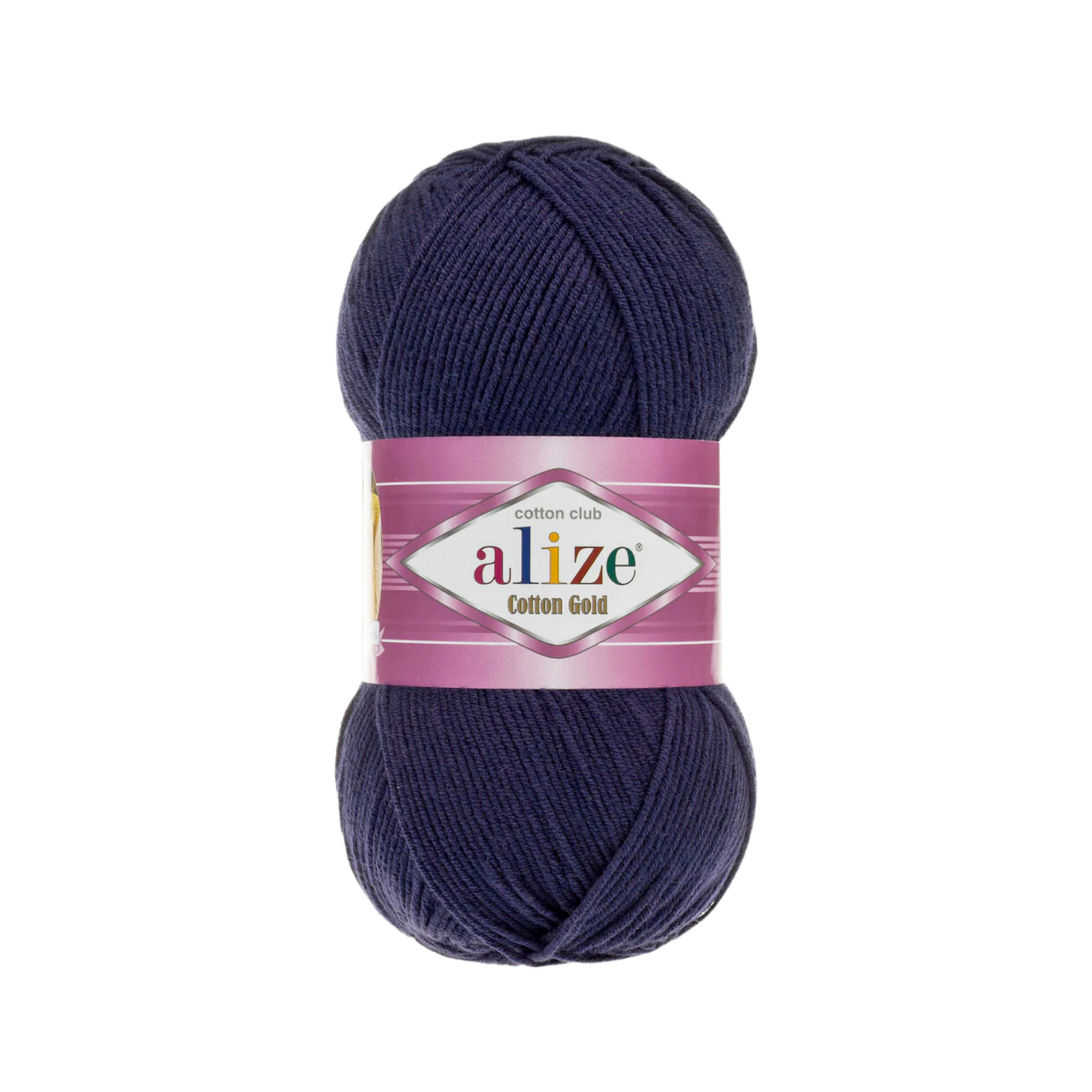 Alize Cotton Gold Knitting Yarn, Navy Blue - 58