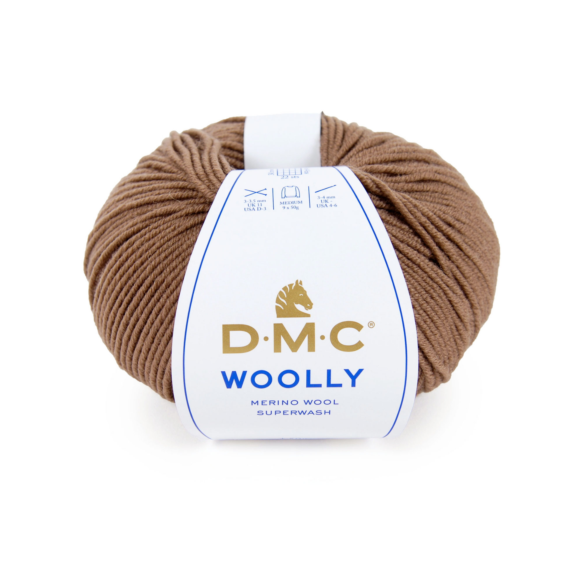 DMC Woolly Yarn, Pure Merino Wool, Brown - 113