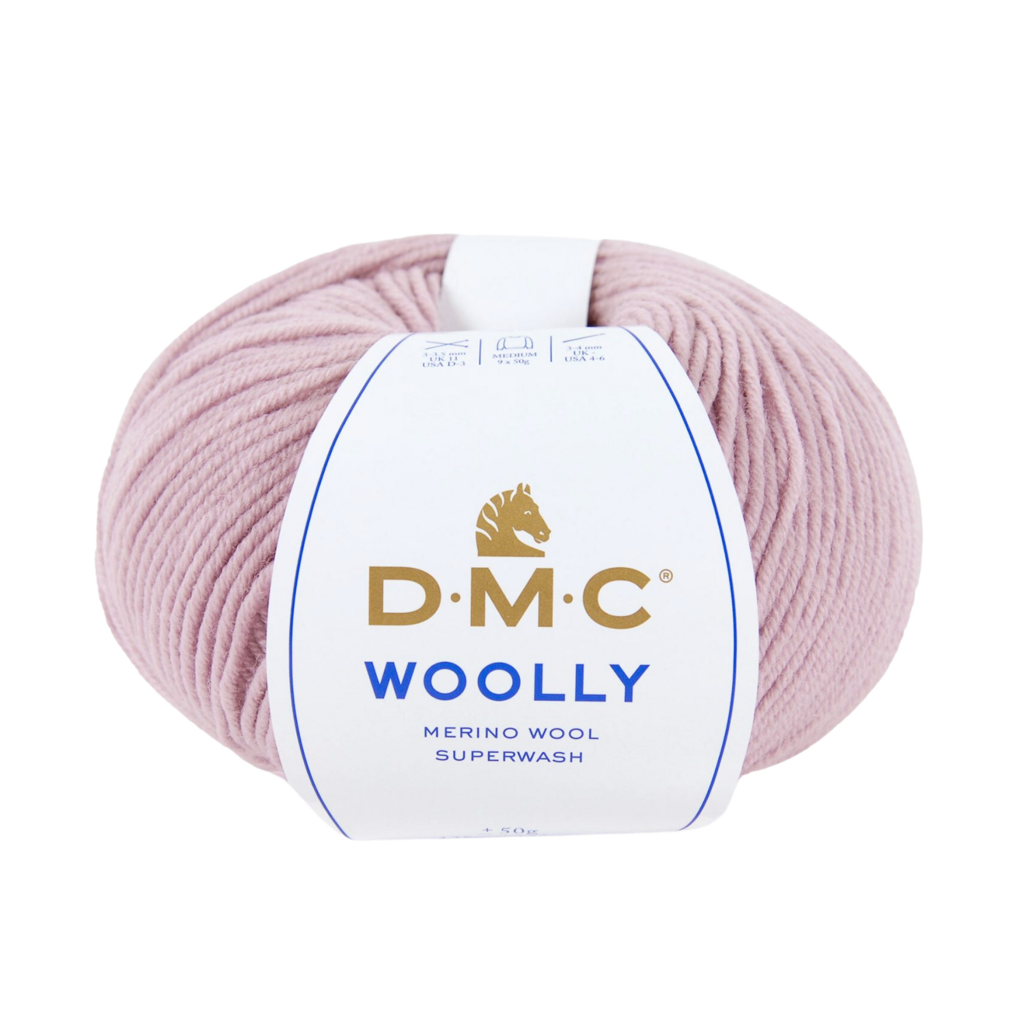 DMC Woolly Yarn, Pure Merino Wool, Pink- 060