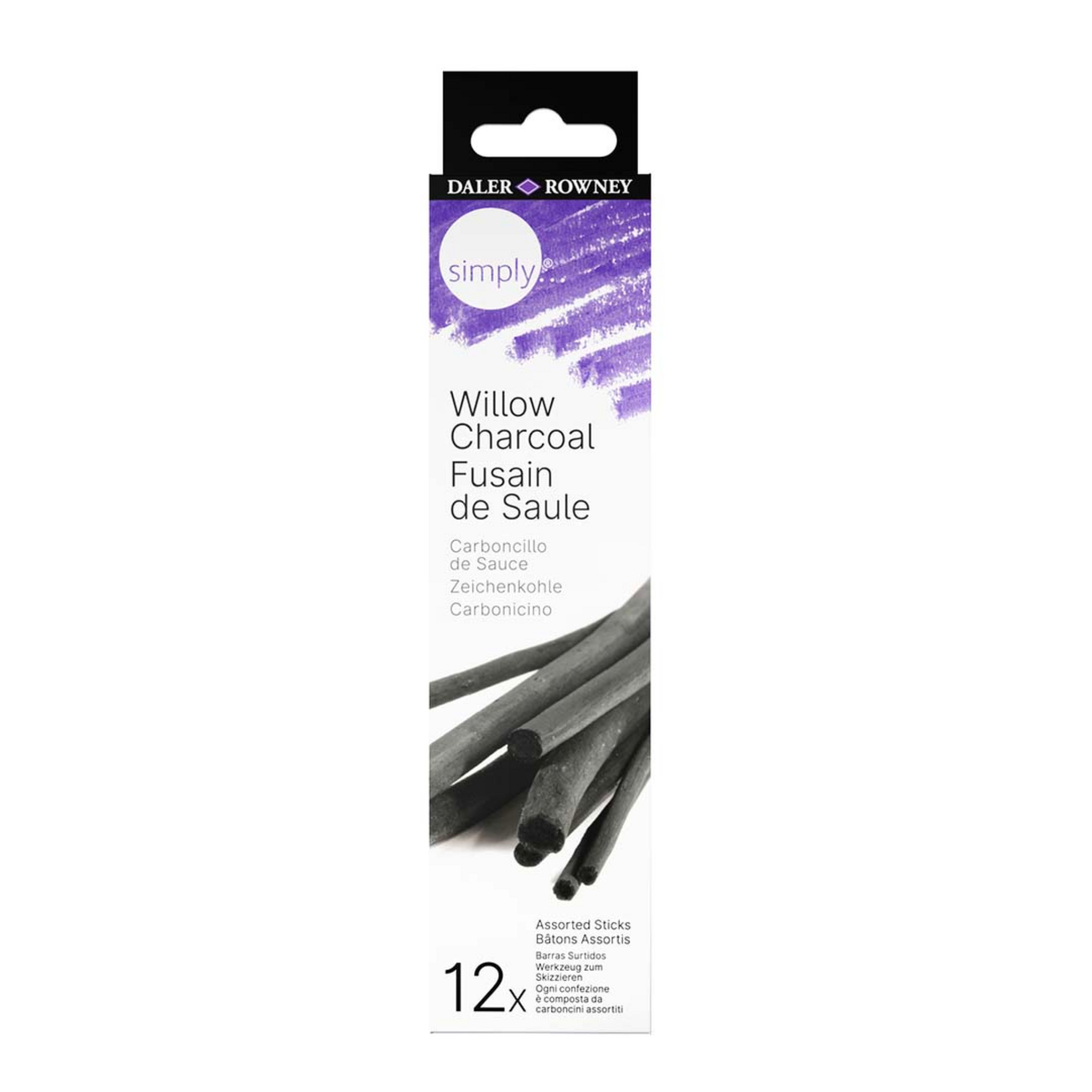 Daler-Rowney Simply Willow Charcoal 12 Pack