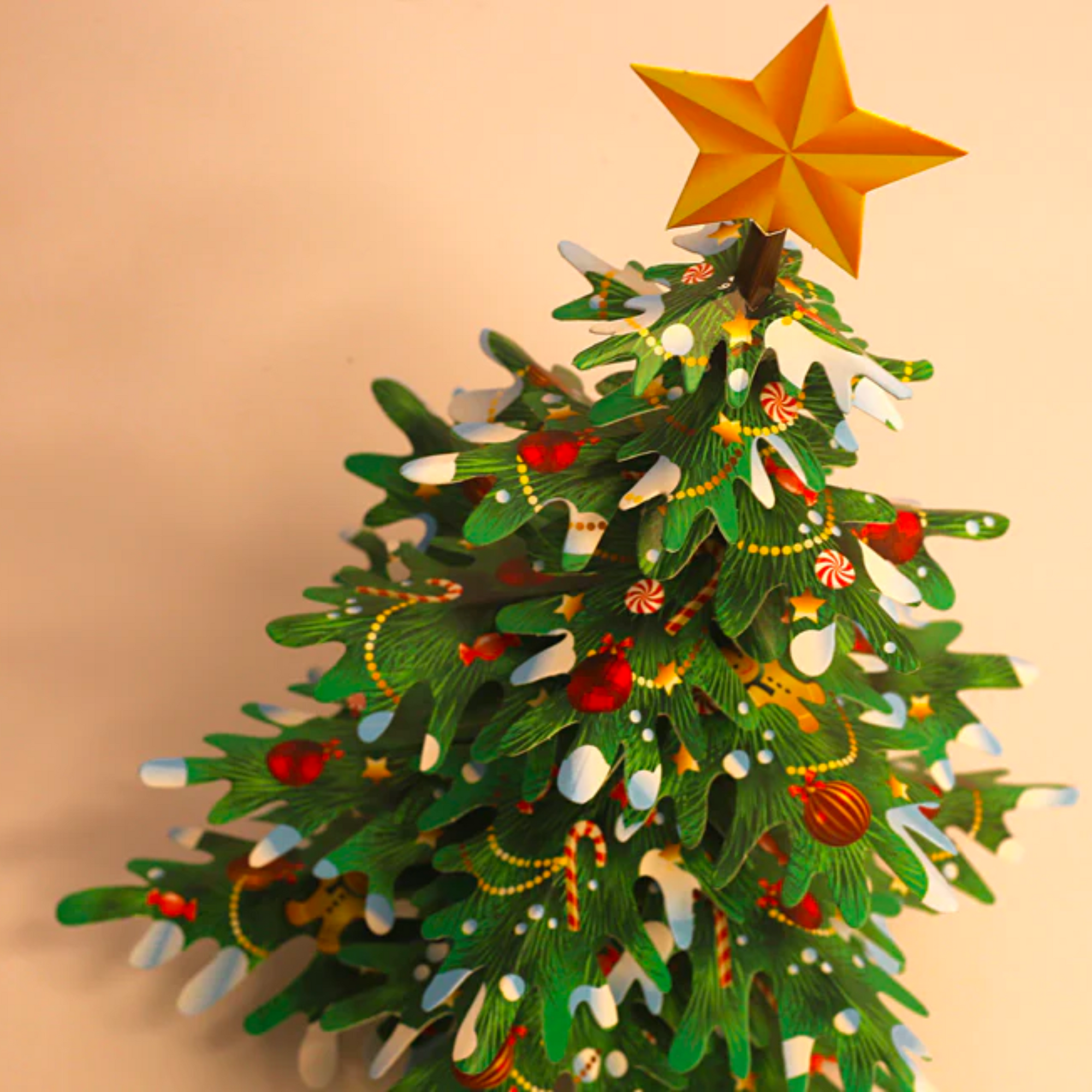 KiyomeKraft Paper Christmas Tree : DIY Paper Craft Kit