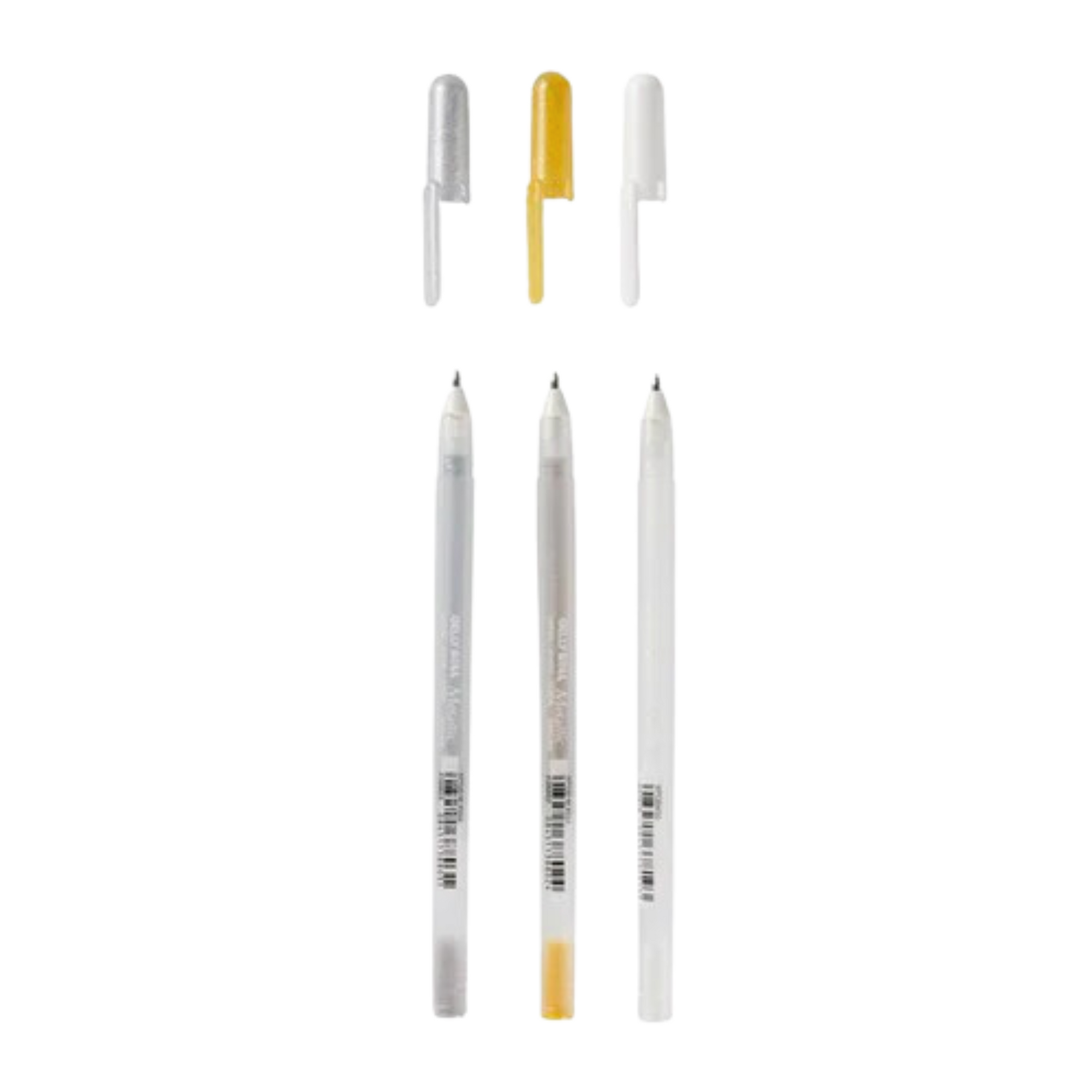 Sakura Gelly Roll Pen, Medium - Set of 3 (Metallic & White)