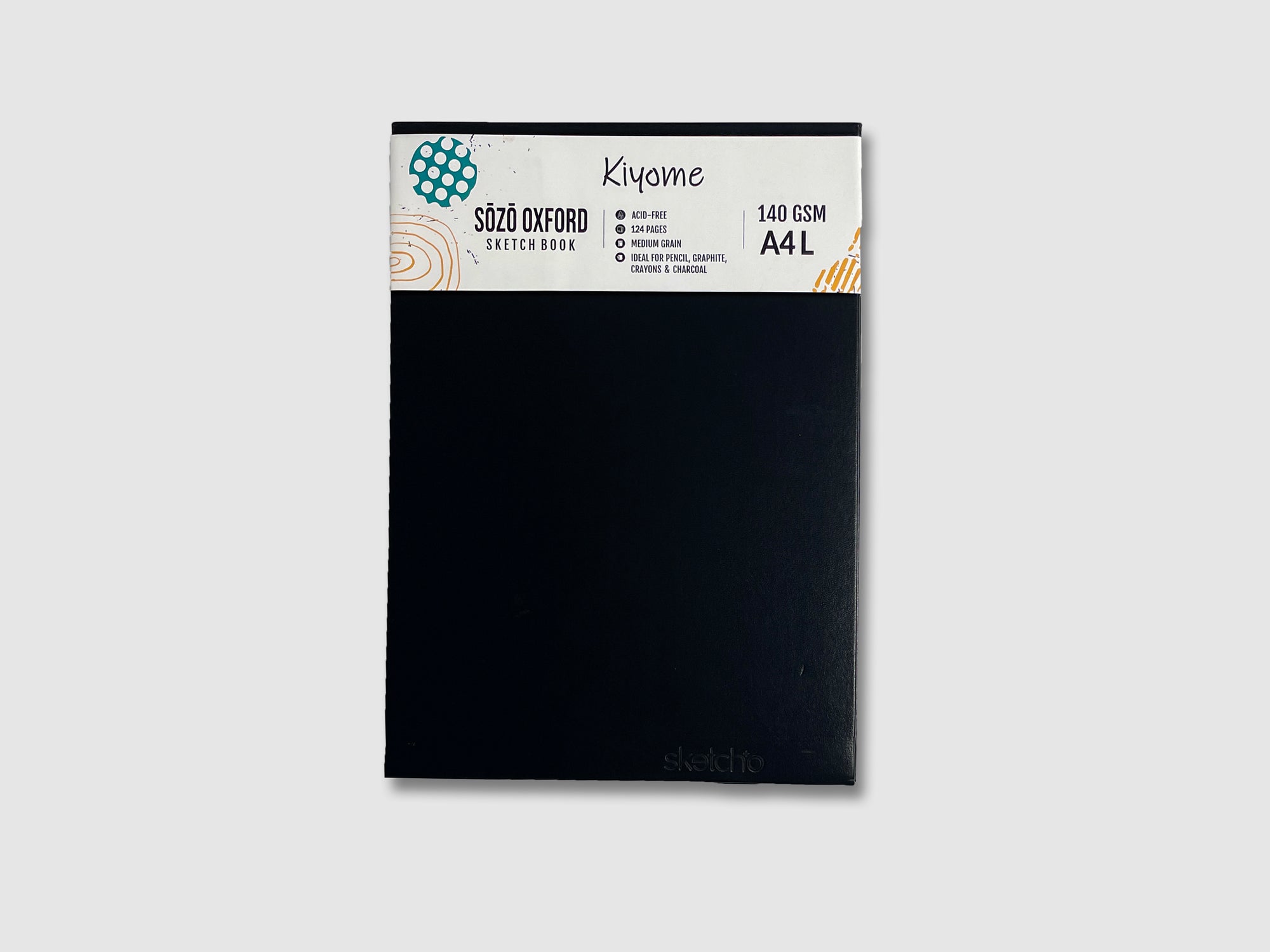 Kiyome SOZO Sketchbook | 140 GSM | A4-L | Hardbound | 128 Sheets