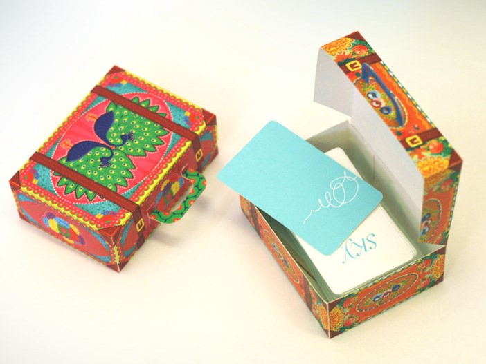 DIY Paper Gift Box | Colorful Mini Suitcase: Pink