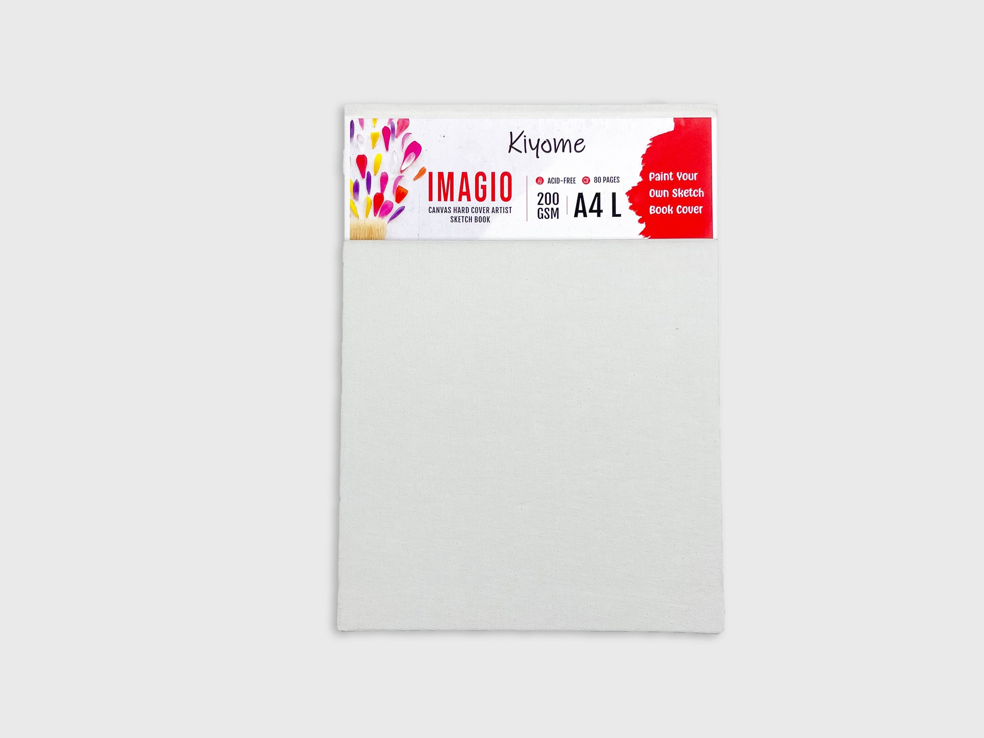 Kiyome Imagio Sketchbook | 200 GSM | A4L | Canvas Cover