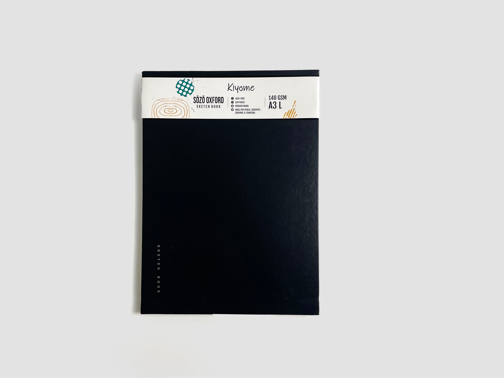 Kiyome SOZO Sketchbook | 140 GSM | A3 | Hardbound | 128 Sheets