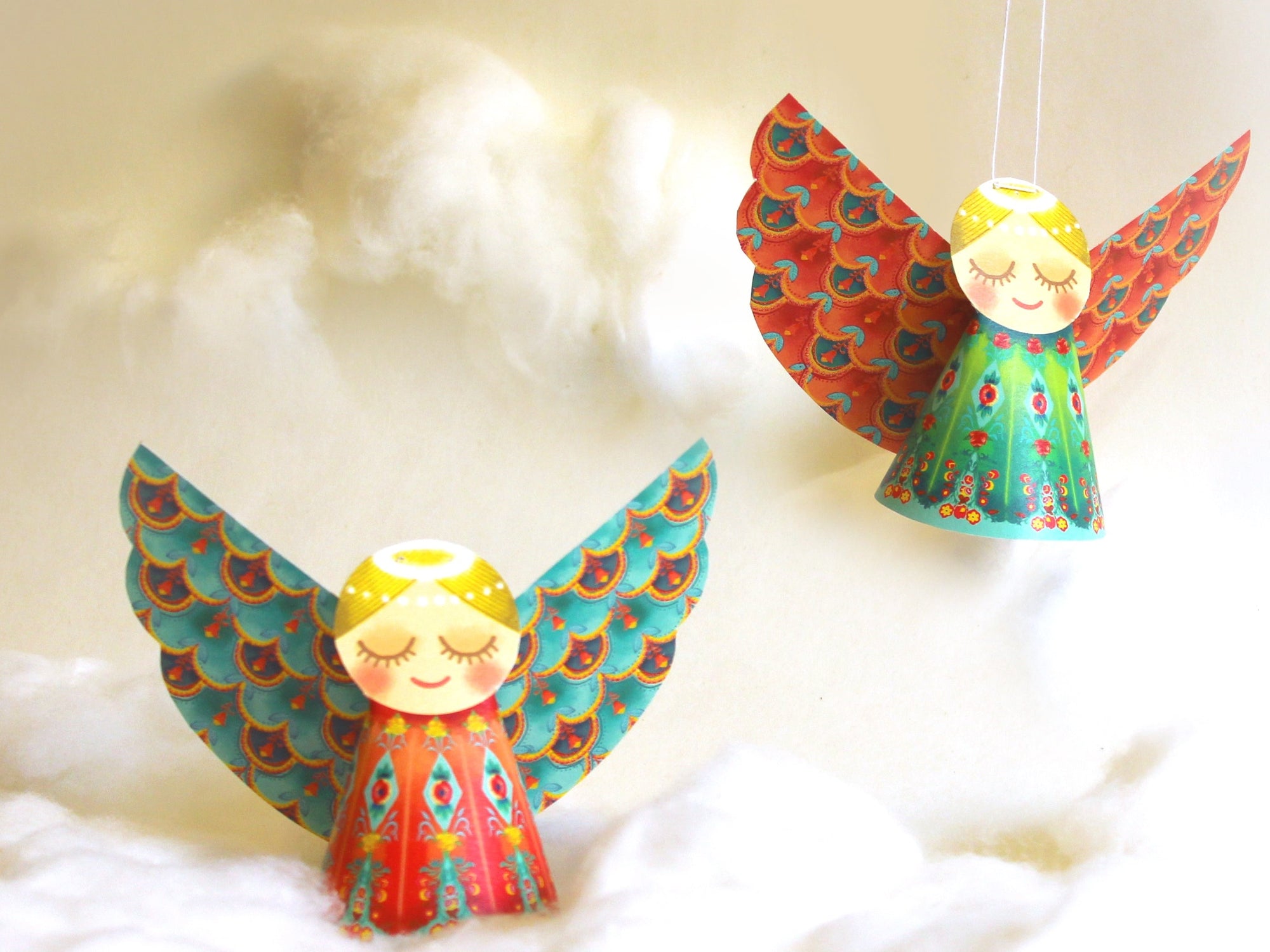 Kiyome Kraft DIY Delightful Paper Angels Set of 6