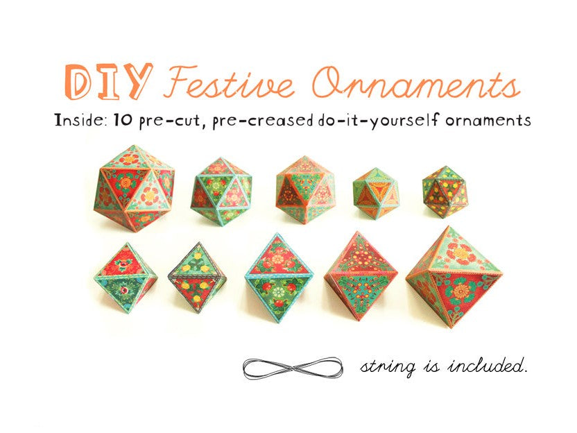 DIY Festive Ornaments: Set of 10